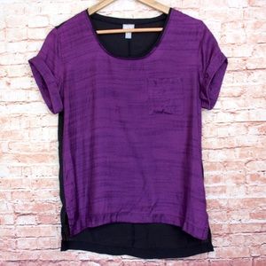 Converse | Y2K Split Hem Purple Shirt